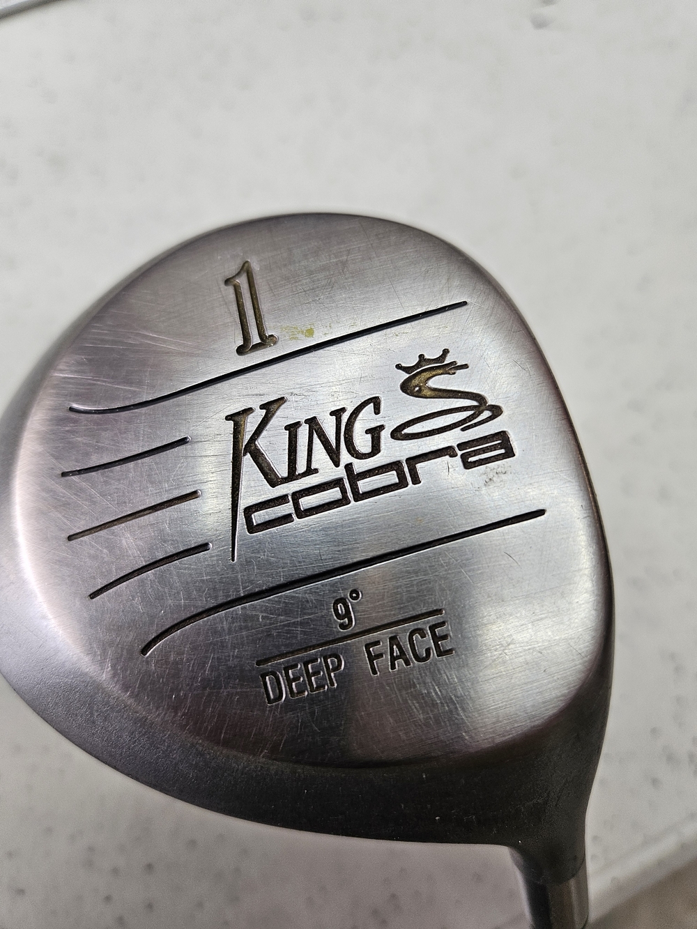 KING COBRA 1 Wood Driver 9° Deep Face Firm Flex RH U.S.A. Golf Club 45”